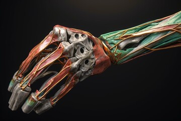 Scalene Muscle Anatomy For Medical Concept 3D. Generative AI