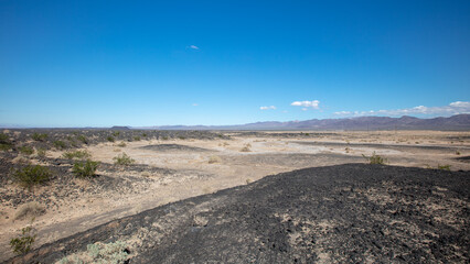 Southern California Mojave desert landscape in California United States