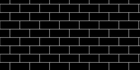 Black brick background texture. Black and white background wall brick.