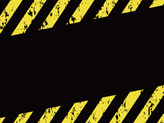 黒背景の斜めになった警告フレーム © syoko