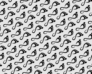 human foot print seamless pattern