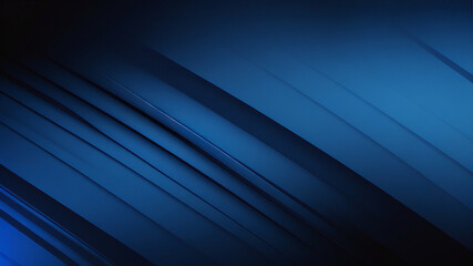 Azul abstracto sobre textura de fondo negro. Curvas dinámicas y patrón de azules. Gráficos fractales detallados. Concepto de ciencia y tecnología. - obrazy, fototapety, plakaty
