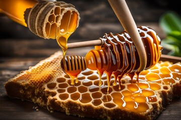 honey and honeycomb