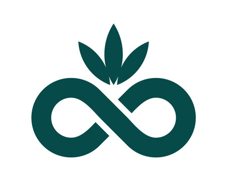 infinity leaf icon