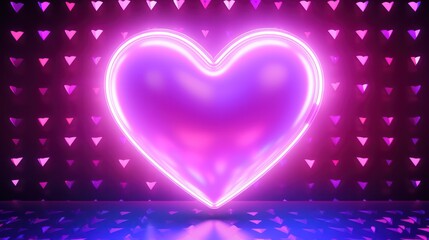 Hologram Design of Hearts and Loves