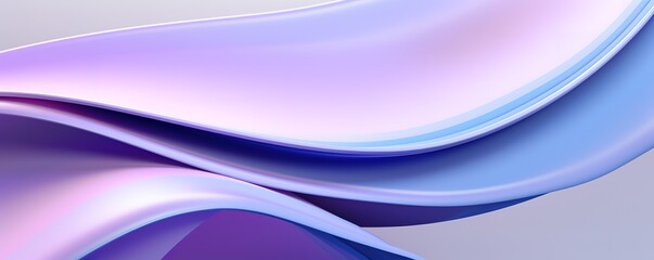 A dynamic light purple wavy design. Generative AI