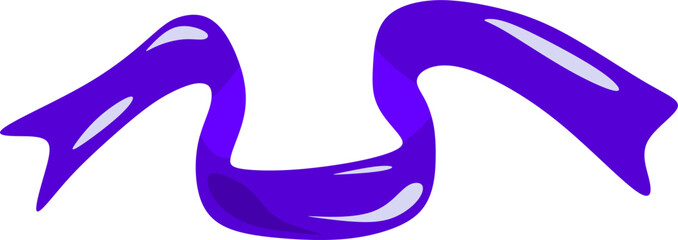 Obraz premium Abstract cartoon illustration. illustration of colorful ribbon.