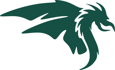 Abstract cartoon illustration. Dragon head. illustration and clip art