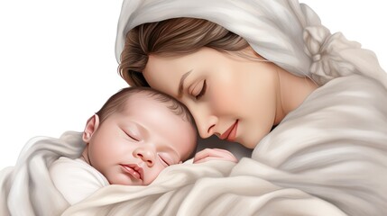 tender bond between a mother and her little one