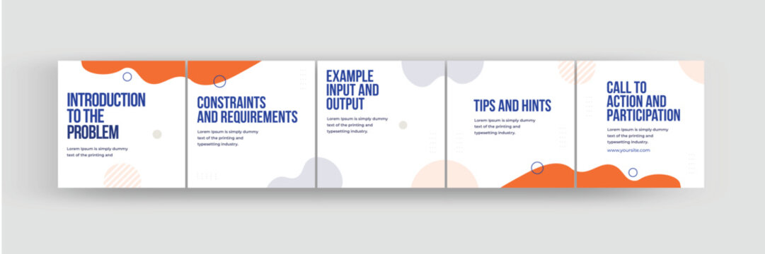 How to Instagram social media carousel template, programming and coding tips Instagram carousel banner design eps vector illustration