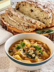 Cannellini Bean and Leek Soup Vertical
