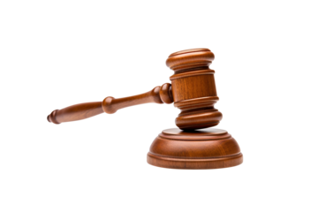 wooden gavel isolated on transparent background Remove png, Clipping Path, pen tool