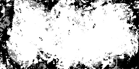 Overlay textures stamp with grunge effect. Old damage Dirty grainy and scratches. Distressed black grain texture. Distress overlay vector textures.