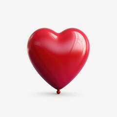 cute heart balloon vibrant cartoon element