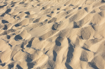 White sand in nature as an abstract background. Texture