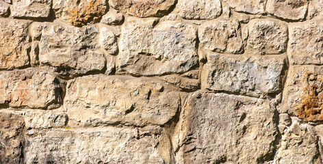 Stone bricks on the wall as an abstract background. Texture
