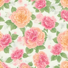 Foto op Aluminium beautiful floral flower seamless pattern background for premium product ai generated © KengVit14