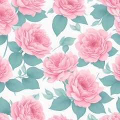 beautiful floral flower seamless pattern background for premium product ai generated