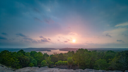 Sunset in Yaxha Guatemala