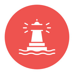 Fototapeta na wymiar Lighthouse Icon