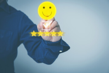 Customer evaluation satisfaction positive to rating 5 stars. Excellent services. Customer service...