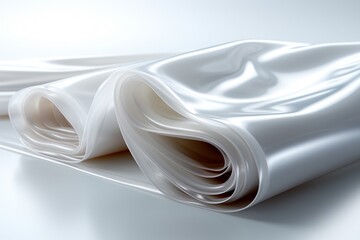 Lldpe Film on white background.