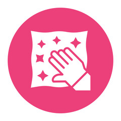 Obraz premium Wipe with Hand Icon