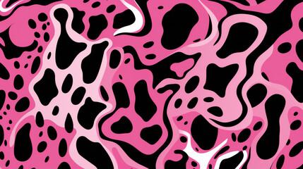 Abstract Leopard Texture: Pink Exotic Animal Print for Fashion and Textile Design