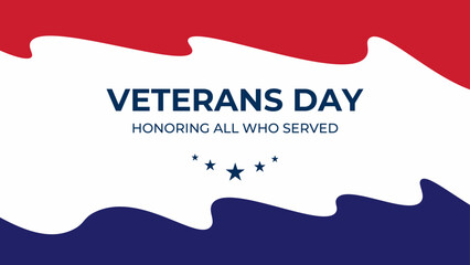Thank you Veterans, Honoring all who served, vector, printable, Veterans day thank you, cards, social media post, header, thank you Veterans text, Veteran's day poster for banner, vintage, flyer, - obrazy, fototapety, plakaty