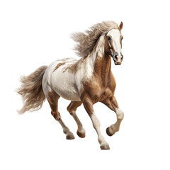 Obraz na płótnie Canvas white brown horse isolated.