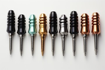 Surgical Implants on white background.