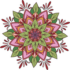 Beautiful pattern with Mandal ornament.