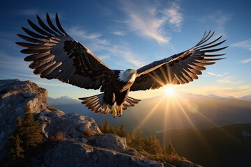 Obraz premium eagle in flight