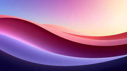 Abstract Futuristic Design: Bright and Fluid Shapes in a Modern Gradient Illustration