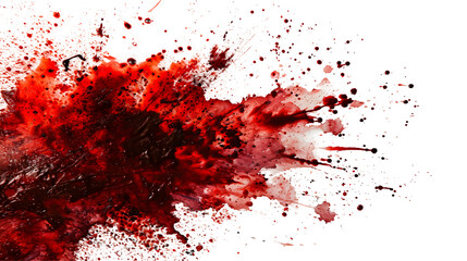 Blood stain isolated on transparent background - obrazy, fototapety, plakaty