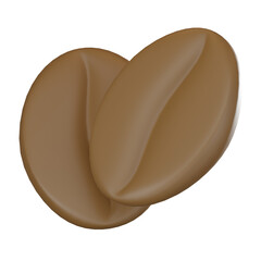 Full Screen Aroma, 3D Coffee Beans Icon for Morning Brew Concepts. 3D render