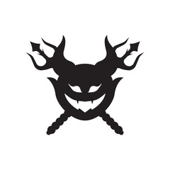 Devil logo vector template