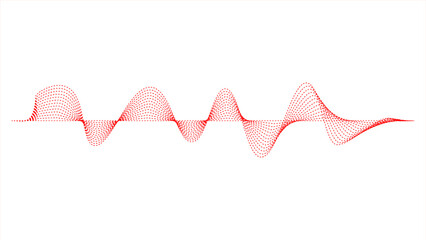 colorful vector design illustration of dynamic sound waves, radio frequency modulation, random sound wave - obrazy, fototapety, plakaty