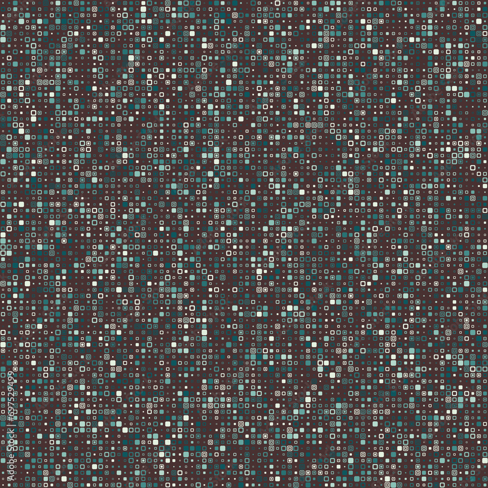 Poster abstract pattern. various style rounded squares in multiple colors. monochromatic grayscale with a h