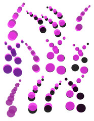 set of bubble concepts abstract design multicolor-for home decor and vanity design vector stock design