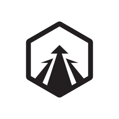 fast arrow logo vector template