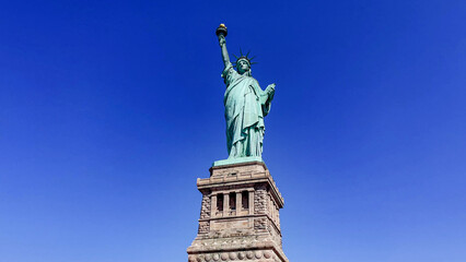 The Lady of New York (USA) is the famous Statue of Liberty of the Big Apple and Manhattan, known...
