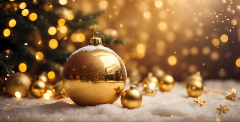 Photo christmas holiday background winter night landscape with light bulb garland generative ai
