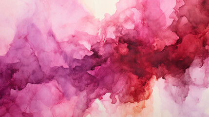 Abstract Watercolor Painting: Colorful Artistic Design with Bright Stains on Textured Background
