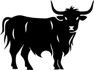 Highland cattle Flat Icon