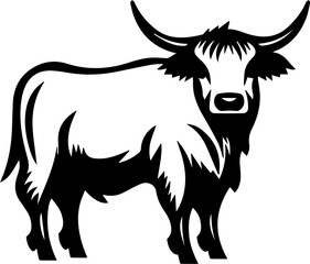 Highland cattle Flat Icon
