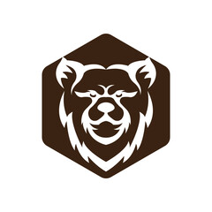Bear logo vector template