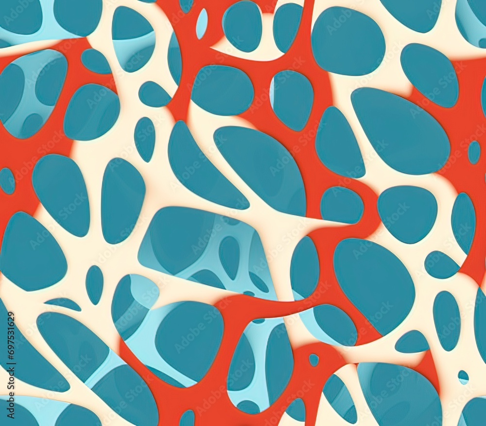 Poster reticulated seamless pattern