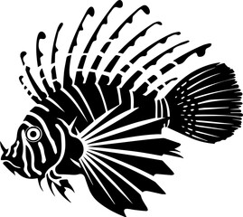 Lionfish Flat Icon