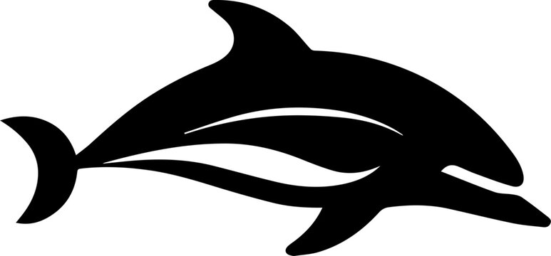 recommend clip art: Minke whale Flat Icon